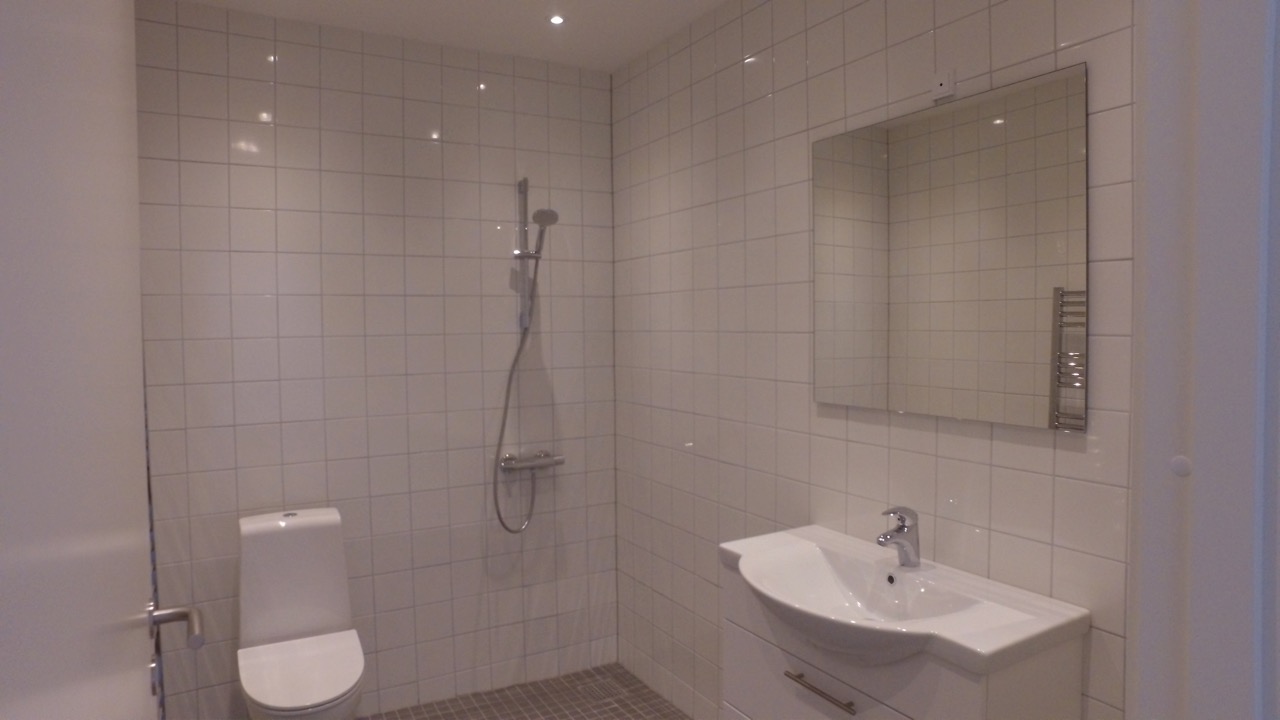 Badeværelse i type B-bolig på 85 m²